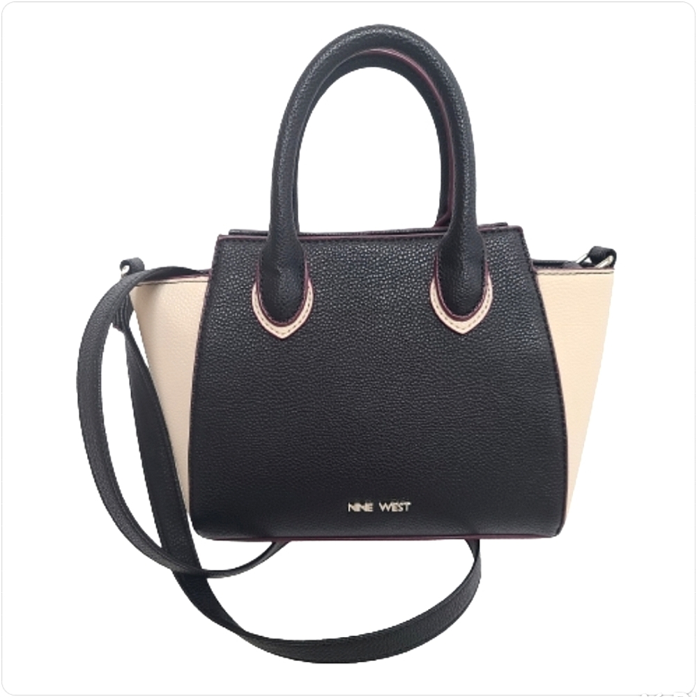 🔴SOLD🔴Nine West Crossbody Handbag Purse Black Cream